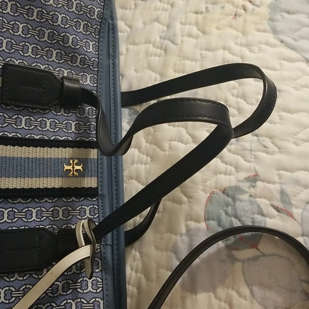 Tory burch Blue Gemini link tote Canvas - Picture 11 of 13
